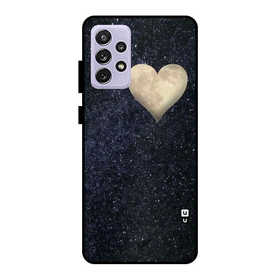 Galaxy Space Heart Metal Back Case for Galaxy A72