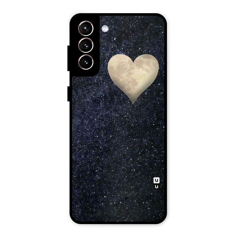 Galaxy Space Heart Metal Back Case for Galaxy S21 Plus