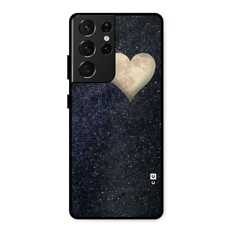 Galaxy Space Heart Metal Back Case for Galaxy S21 Ultra 5G