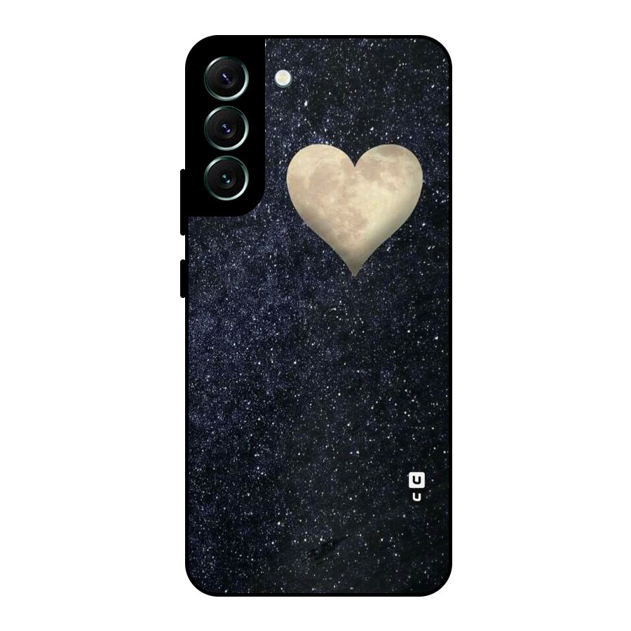 Galaxy Space Heart Metal Back Case for Galaxy S22 Plus 5G