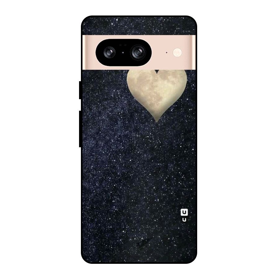 Galaxy Space Heart Metal Back Case for Google Pixel 8
