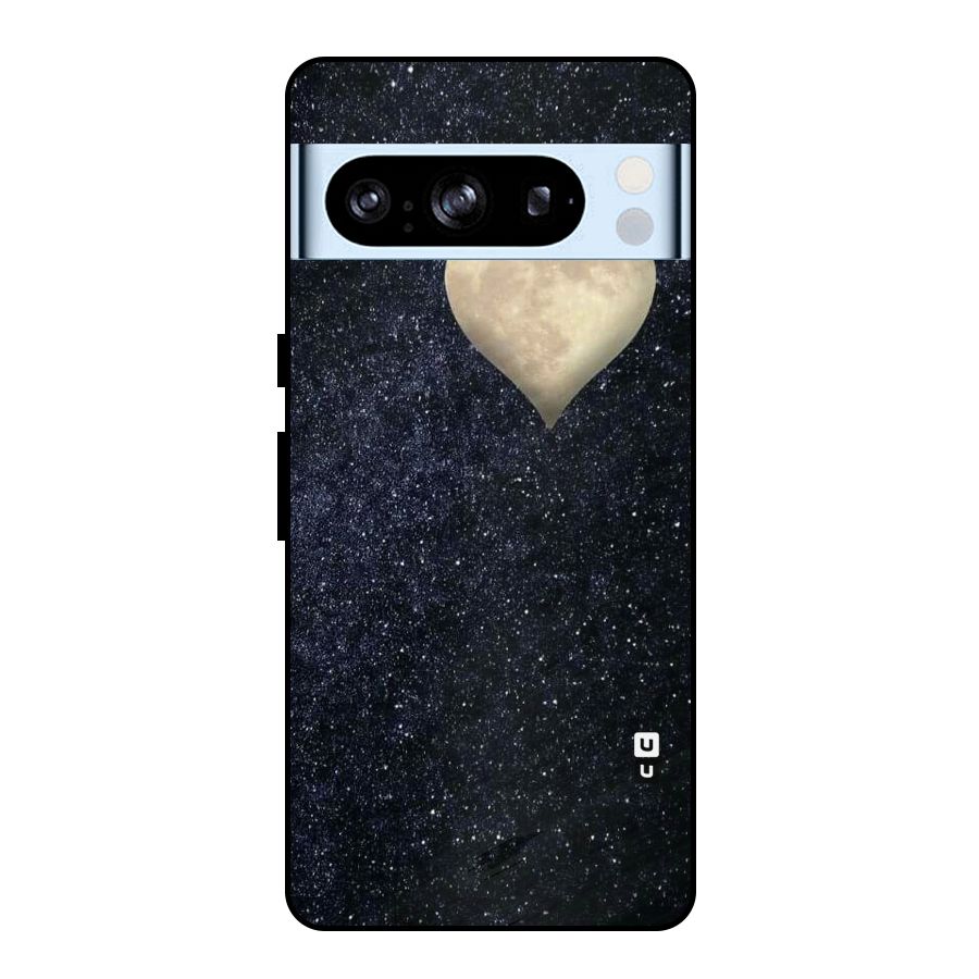 Galaxy Space Heart Metal Back Case for Google Pixel 8 Pro