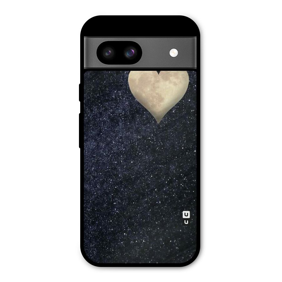 Galaxy Space Heart Metal Back Case for Google Pixel 8a