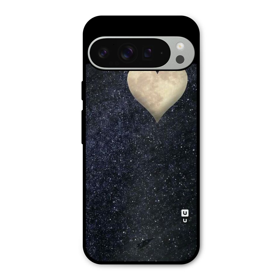 Galaxy Space Heart Metal Back Case for Google Pixel 9 Pro XL