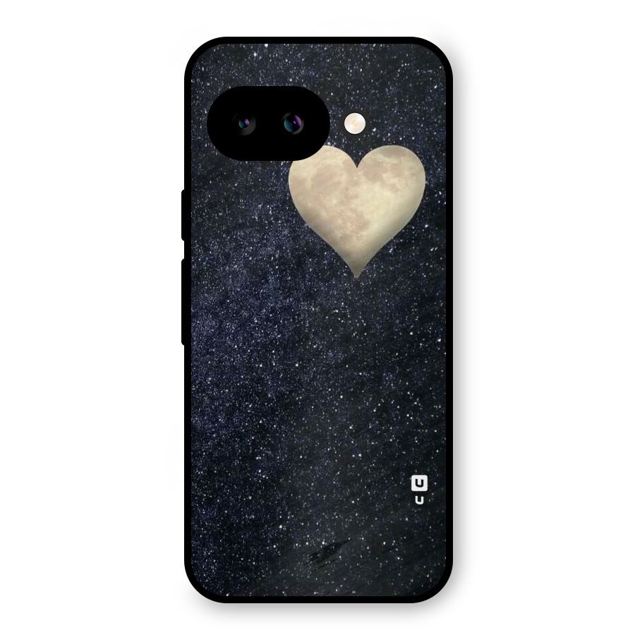 Galaxy Space Heart Metal Back Case for Google Pixel 9a