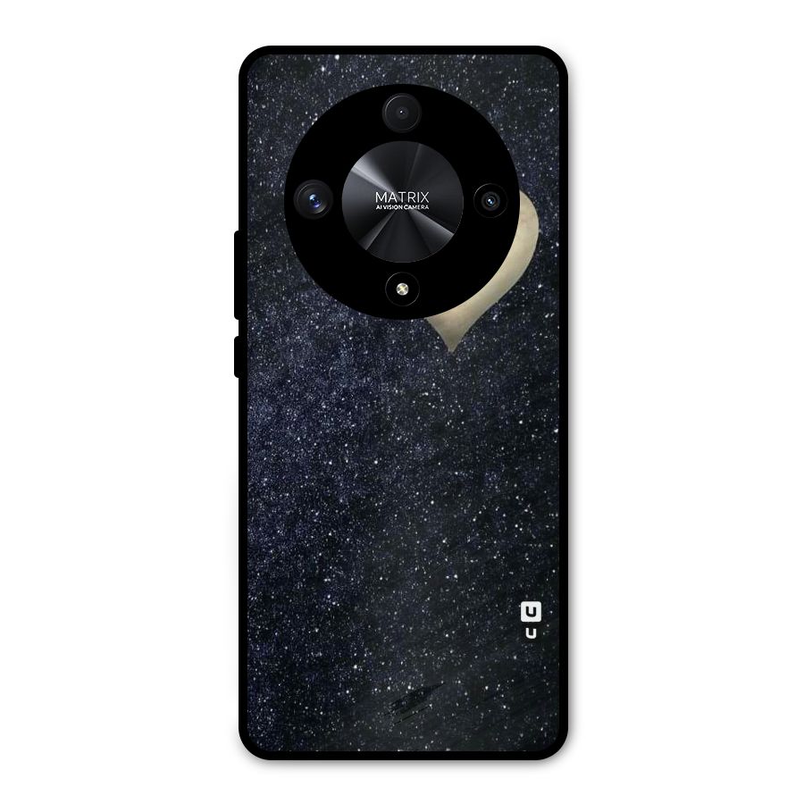 Galaxy Space Heart Metal Back Case for Honor X9b