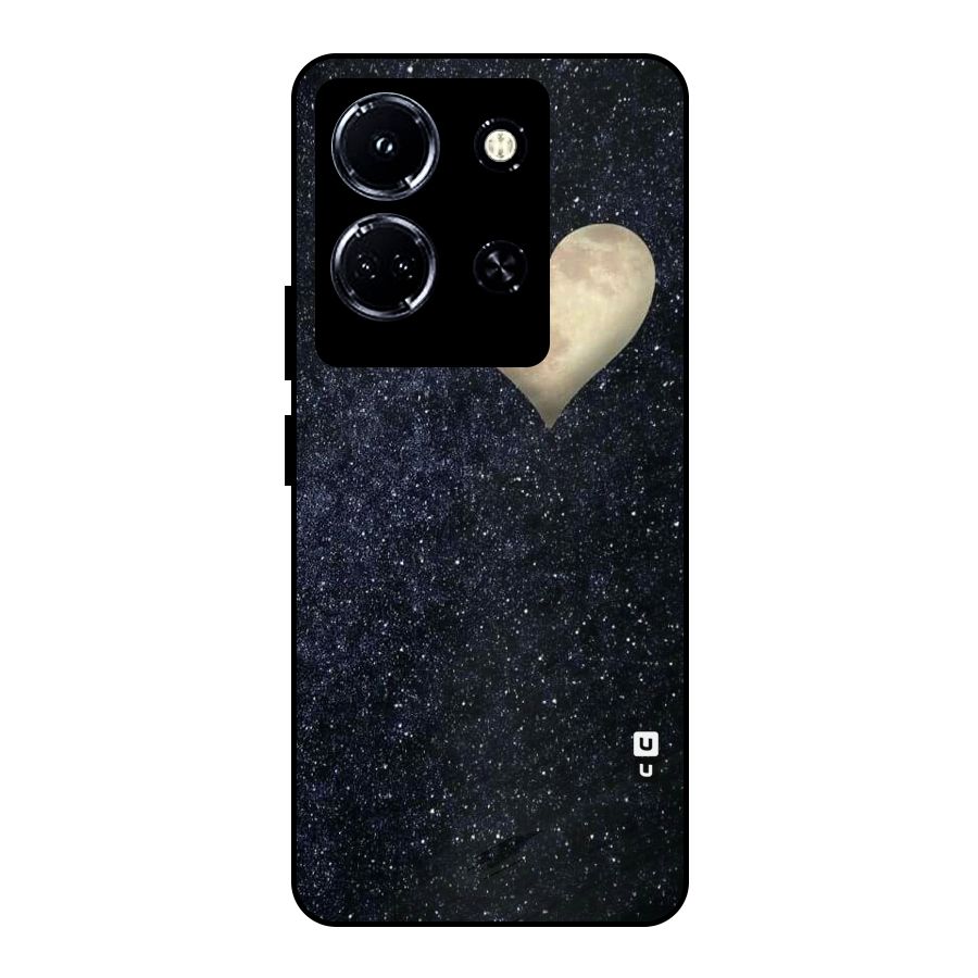 Galaxy Space Heart Metal Back Case for Infinix Note 30 5G