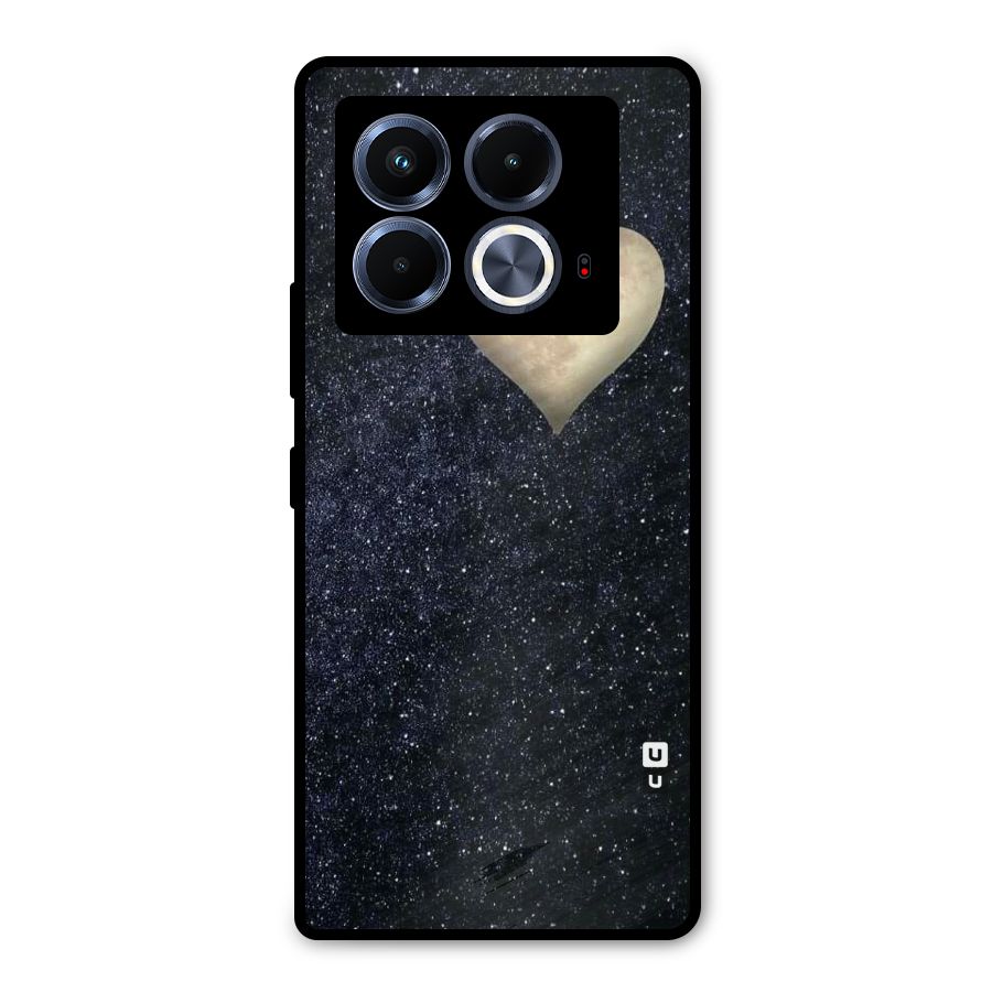 Galaxy Space Heart Metal Back Case for Infinix Note 40 5G