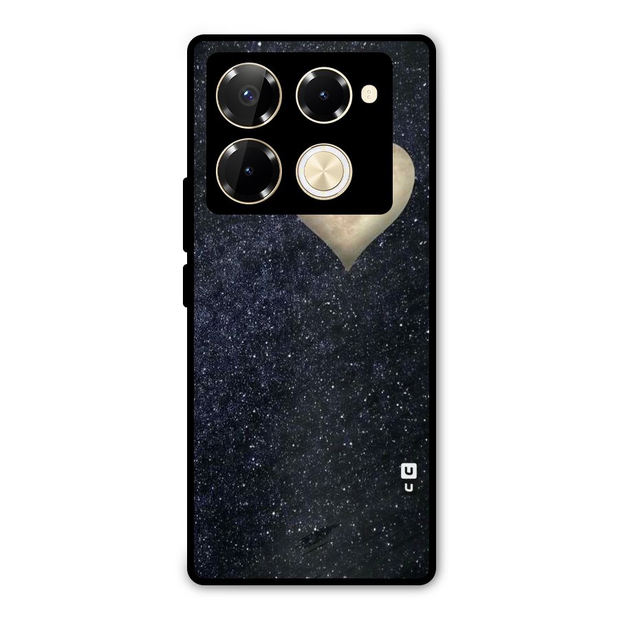 Galaxy Space Heart Metal Back Case for Infinix Note 40 Pro