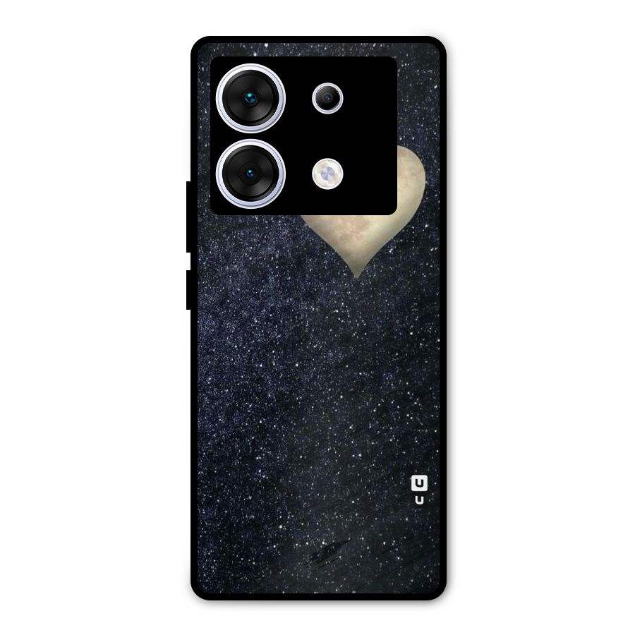 Galaxy Space Heart Metal Back Case for Infinix Zero 30 5G