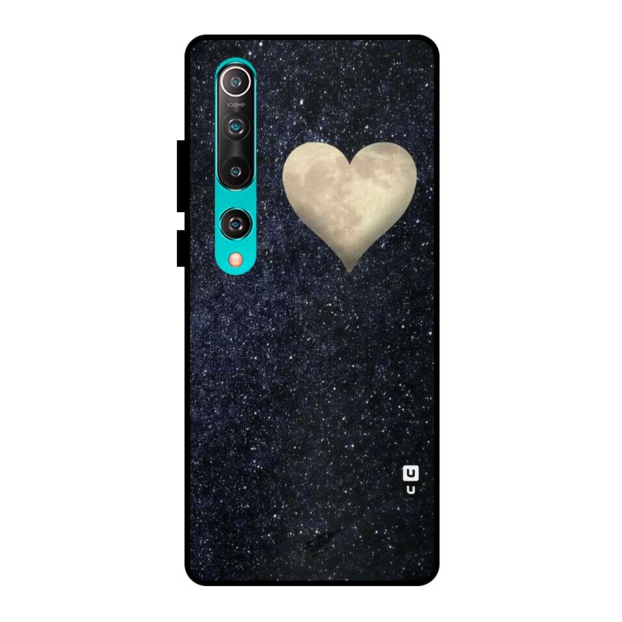 Galaxy Space Heart Metal Back Case for Mi 10