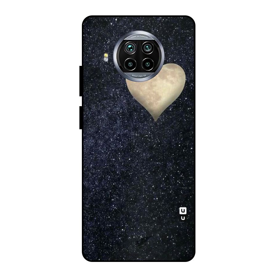 Galaxy Space Heart Metal Back Case for Mi 10i