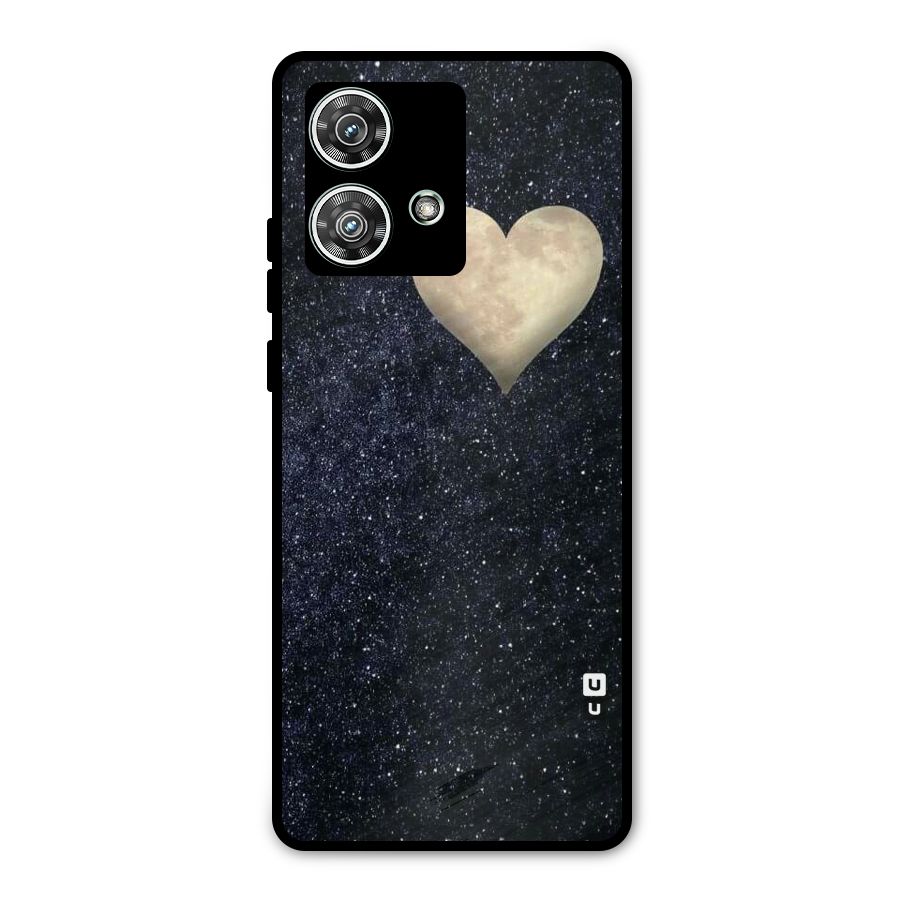 Galaxy Space Heart Metal Back Case for Motorola Edge 40 Neo