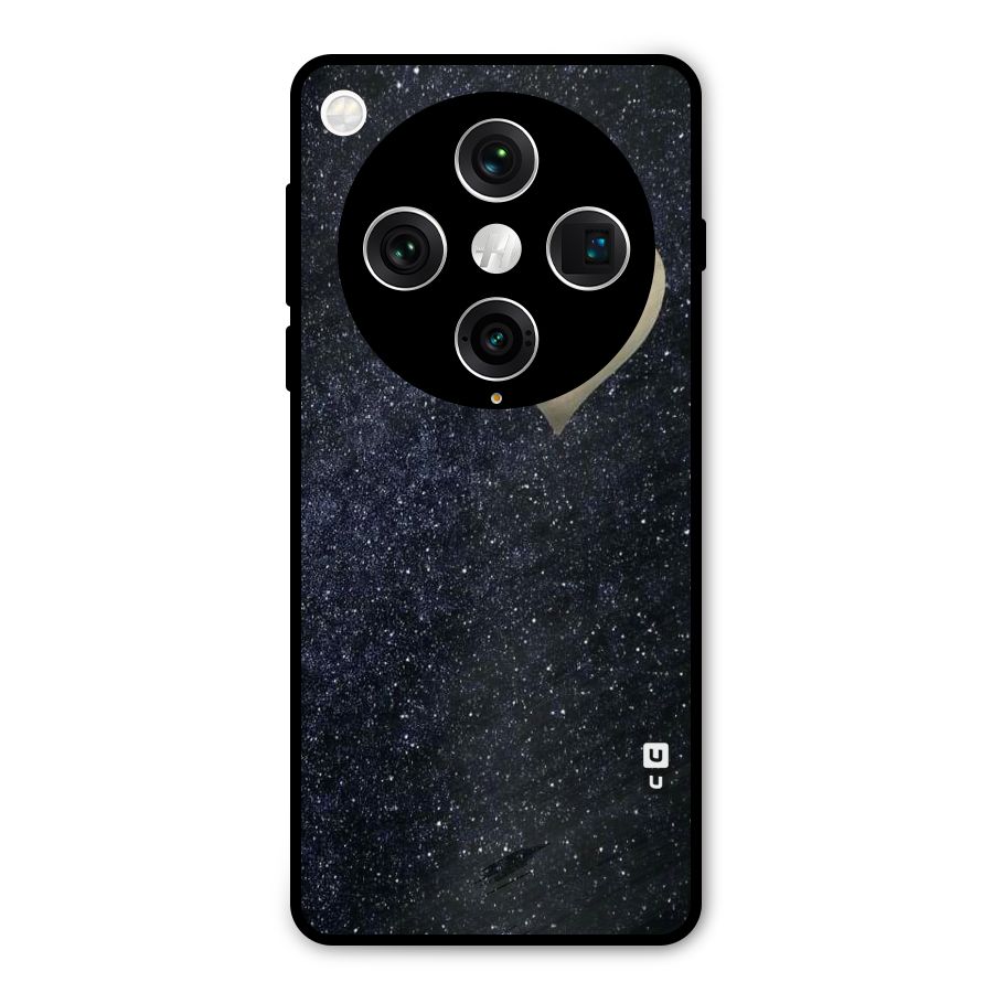 Galaxy Space Heart Metal Back Case for Oppo Find X8 Pro