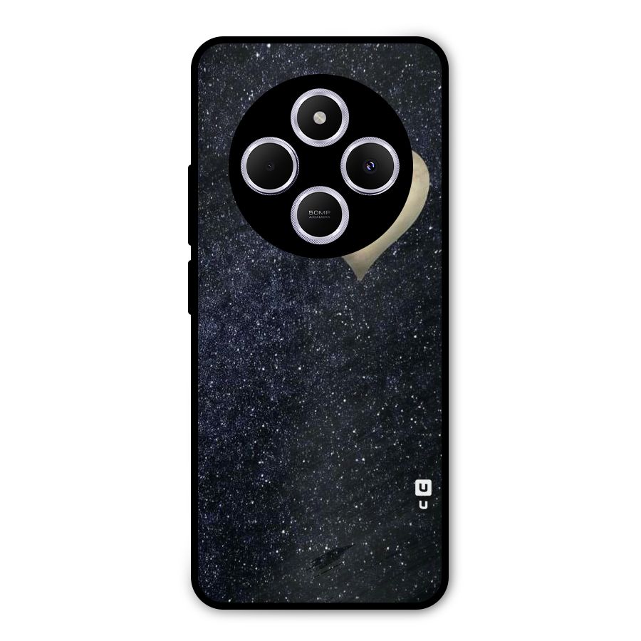 Galaxy Space Heart Metal Back Case for Poco M7