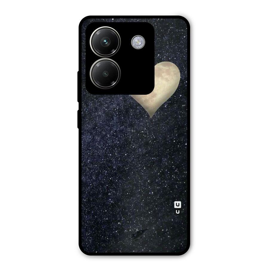 Galaxy Space Heart Metal Back Case for Poco M7 Pro 5G