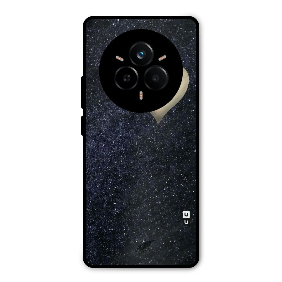Galaxy Space Heart Metal Back Case for Realme 14 Pro