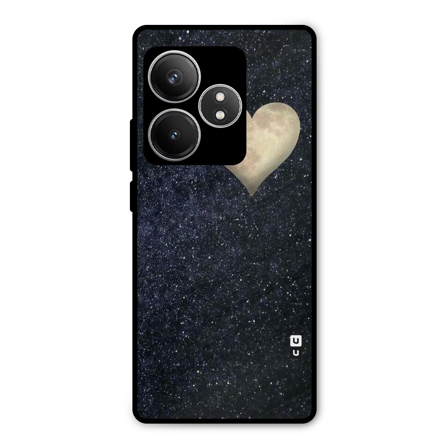 Galaxy Space Heart Metal Back Case for Realme GT 6T