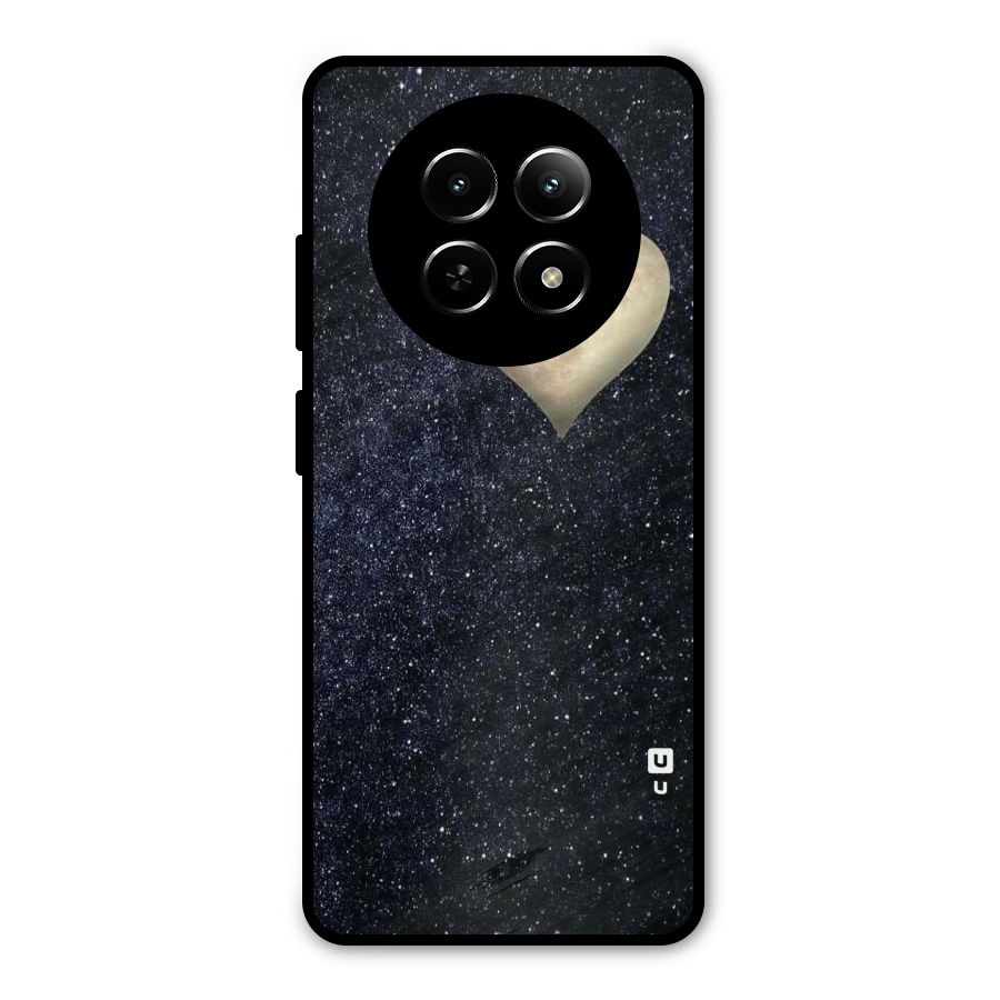 Galaxy Space Heart Metal Back Case for Realme Narzo 70x 5G