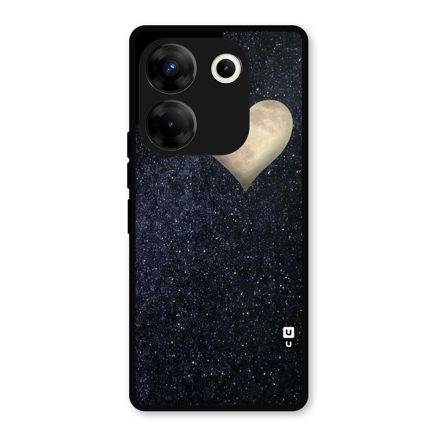 Galaxy Space Heart Metal Back Case for Tecno Camon 20