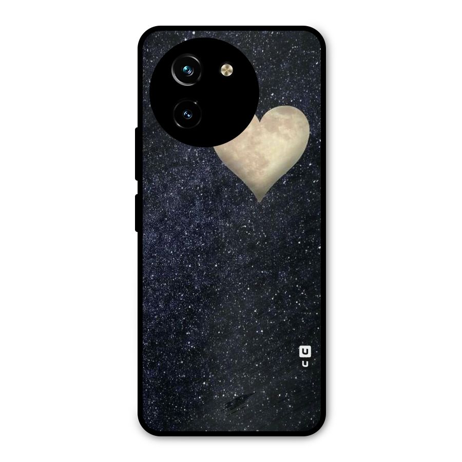Galaxy Space Heart Metal Back Case for Vivo T3x