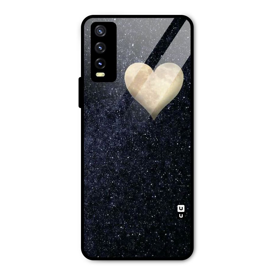 Galaxy Space Heart Metal Back Case for Vivo Y20