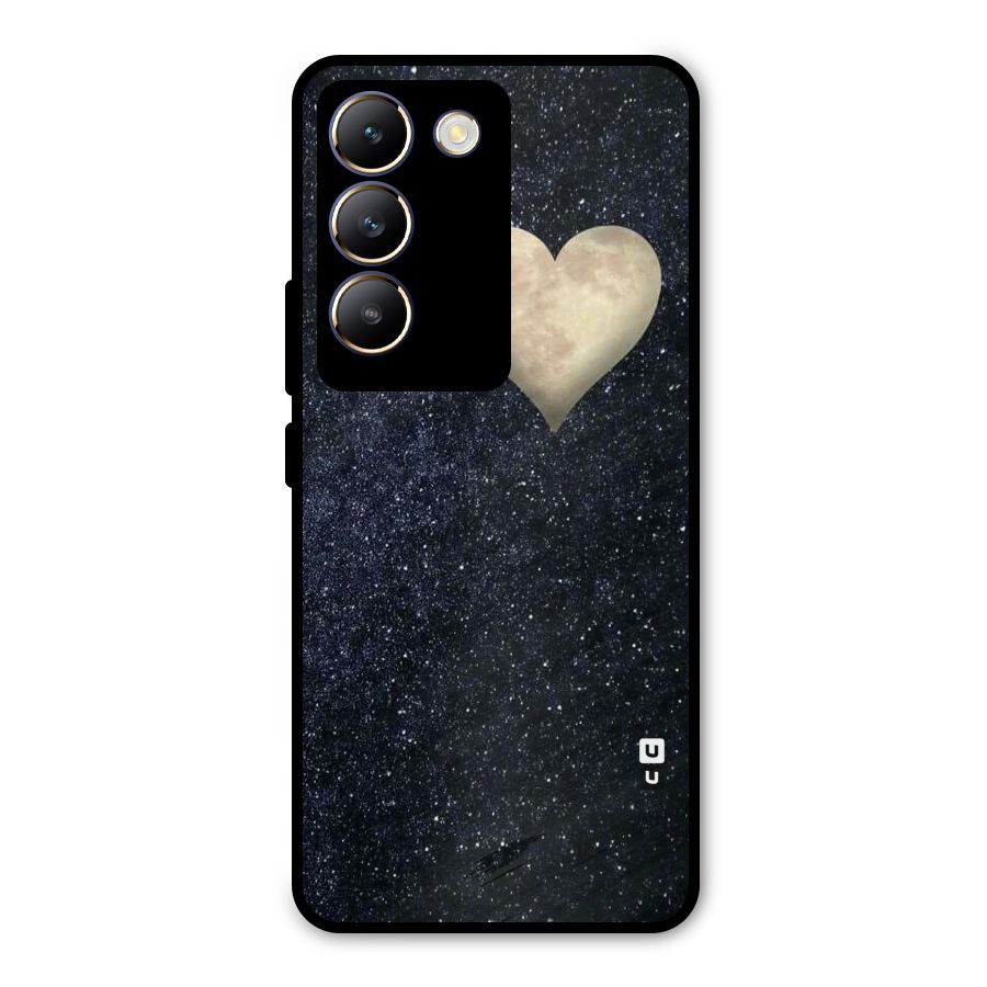 Galaxy Space Heart Metal Back Case for Vivo Y200e