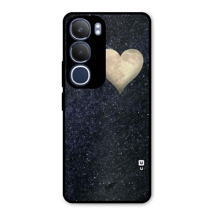 Galaxy Space Heart Metal Back Case for Vivo Y29