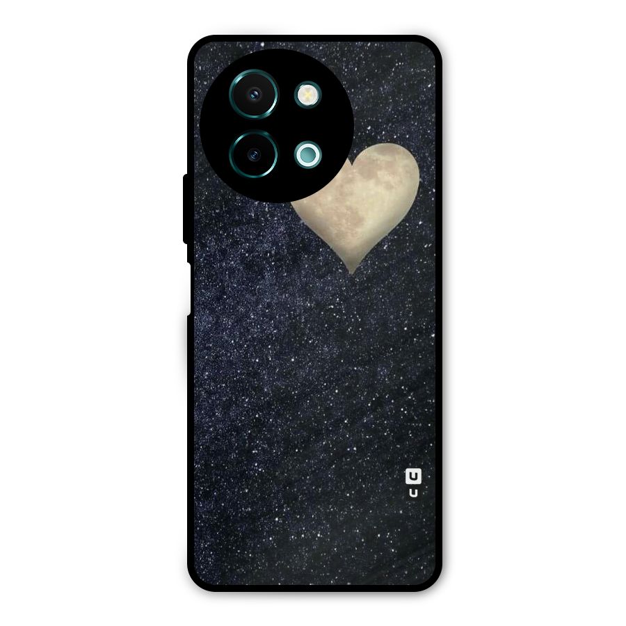 Galaxy Space Heart Metal Back Case for Vivo Y58