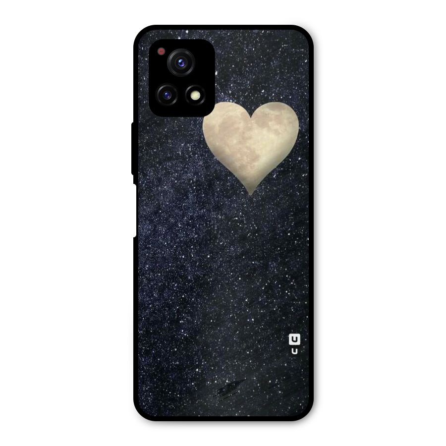 Galaxy Space Heart Metal Back Case for Vivo Y72 5G