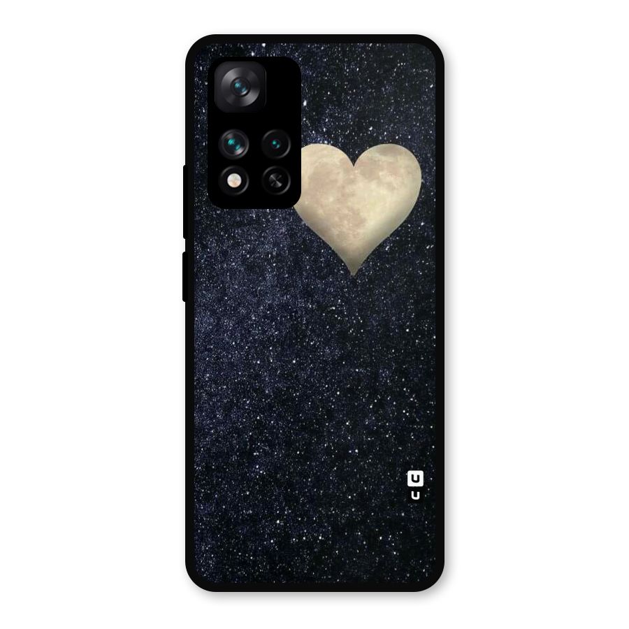 Galaxy Space Heart Metal Back Case for Xiaomi 11i Hypercharge 5G