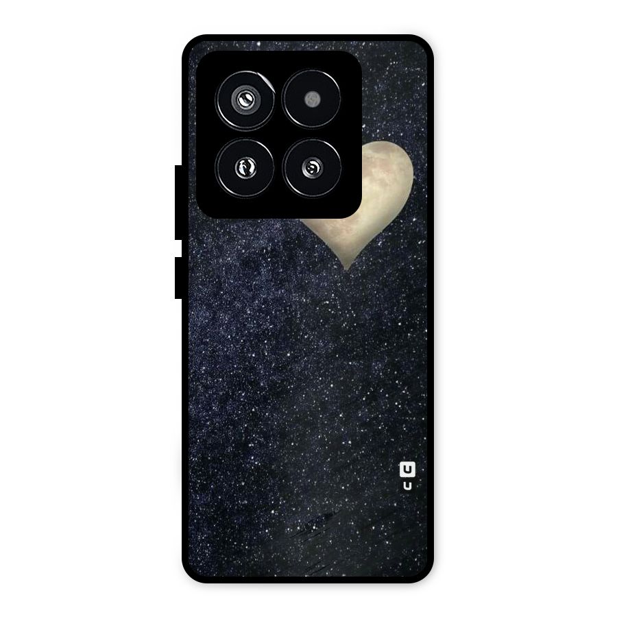 Galaxy Space Heart Metal Back Case for Xiaomi 14 Pro