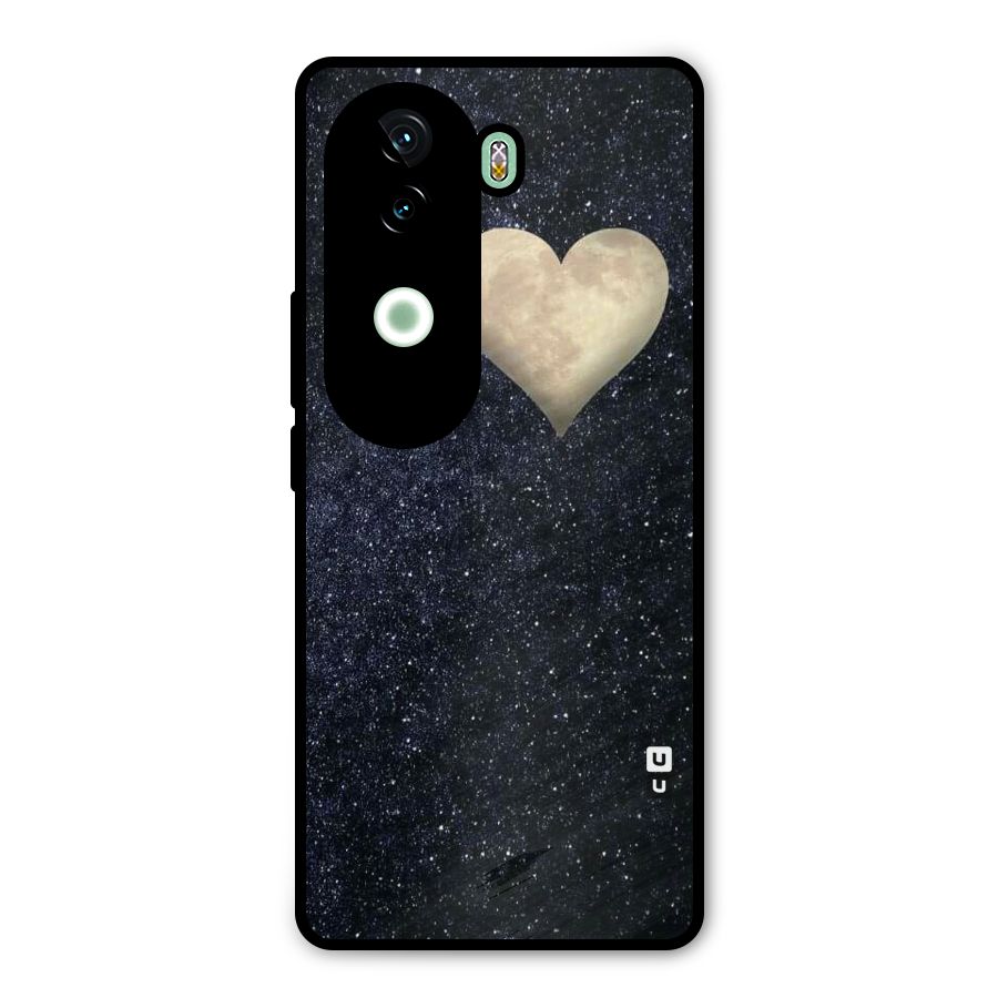 Galaxy Space Heart Metal Back Case for iQOO Z9s