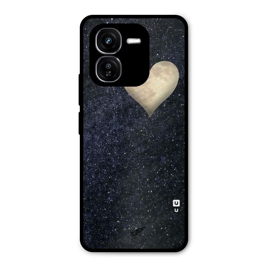 Galaxy Space Heart Metal Back Case for iQOO Z9x