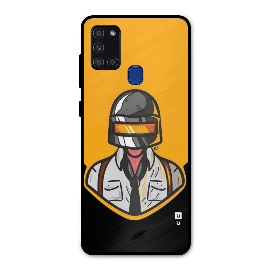 Game Lover Metal Back Case for Galaxy A21s