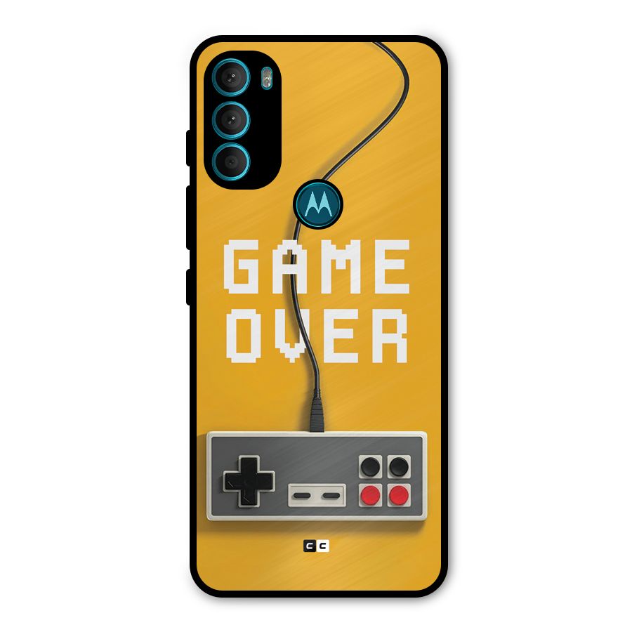 Game Over Remote Metal Back Case for Moto G71 5G
