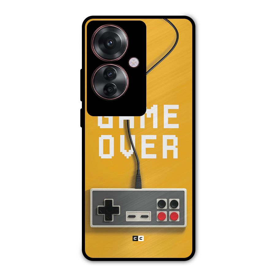 Game Over Remote Metal Back Case for Oppo F25 Pro