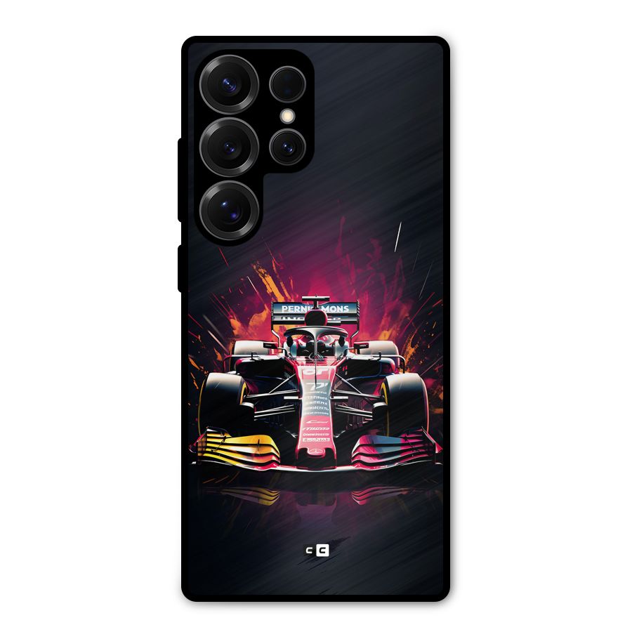 Game Racing Metal Back Case for Galaxy S25 Ultra