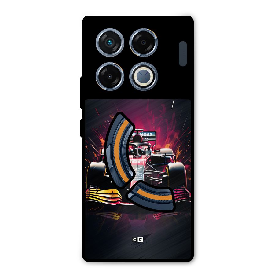 Game Racing Metal Back Case for Infinix GT 20 Pro