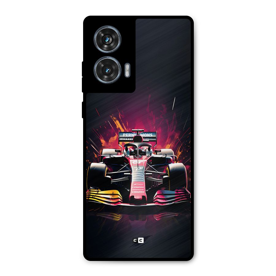 Game Racing Metal Back Case for Motorola Edge 50 Fusion