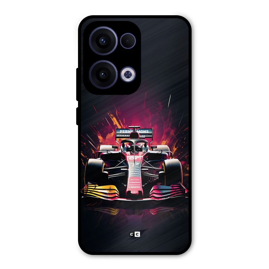 Game Racing Metal Back Case for Oppo Reno13