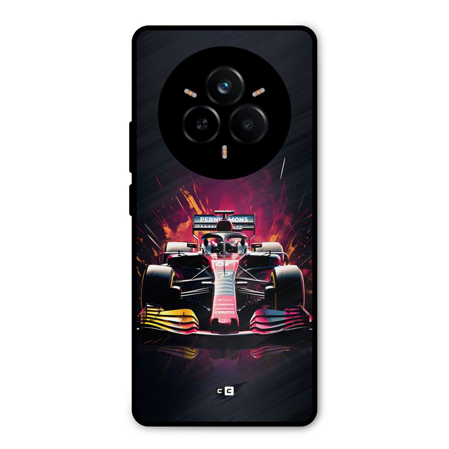 Game Racing Metal Back Case for Realme 14 Pro