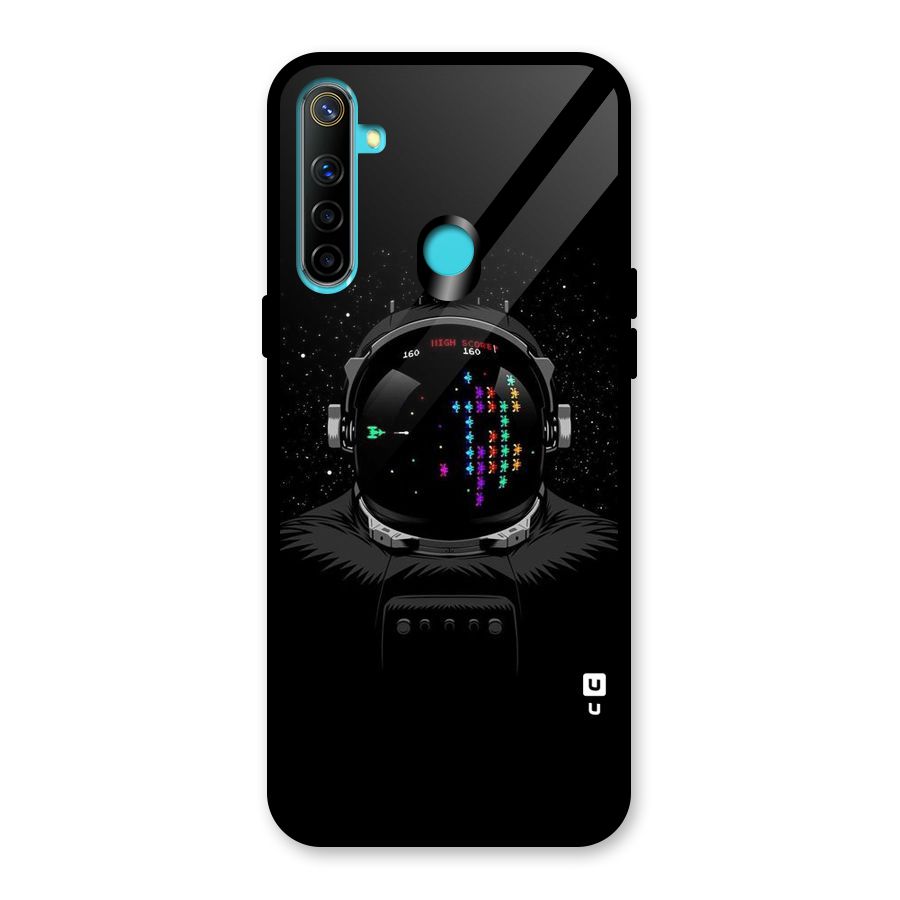 Gamer Head Glass Back Case for Realme 5i
