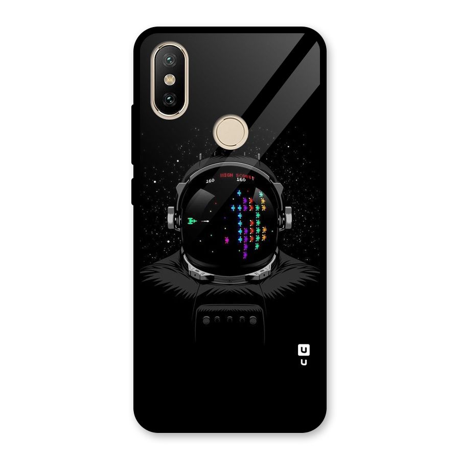 Gamer Head Glass Back Case for Redmi A1