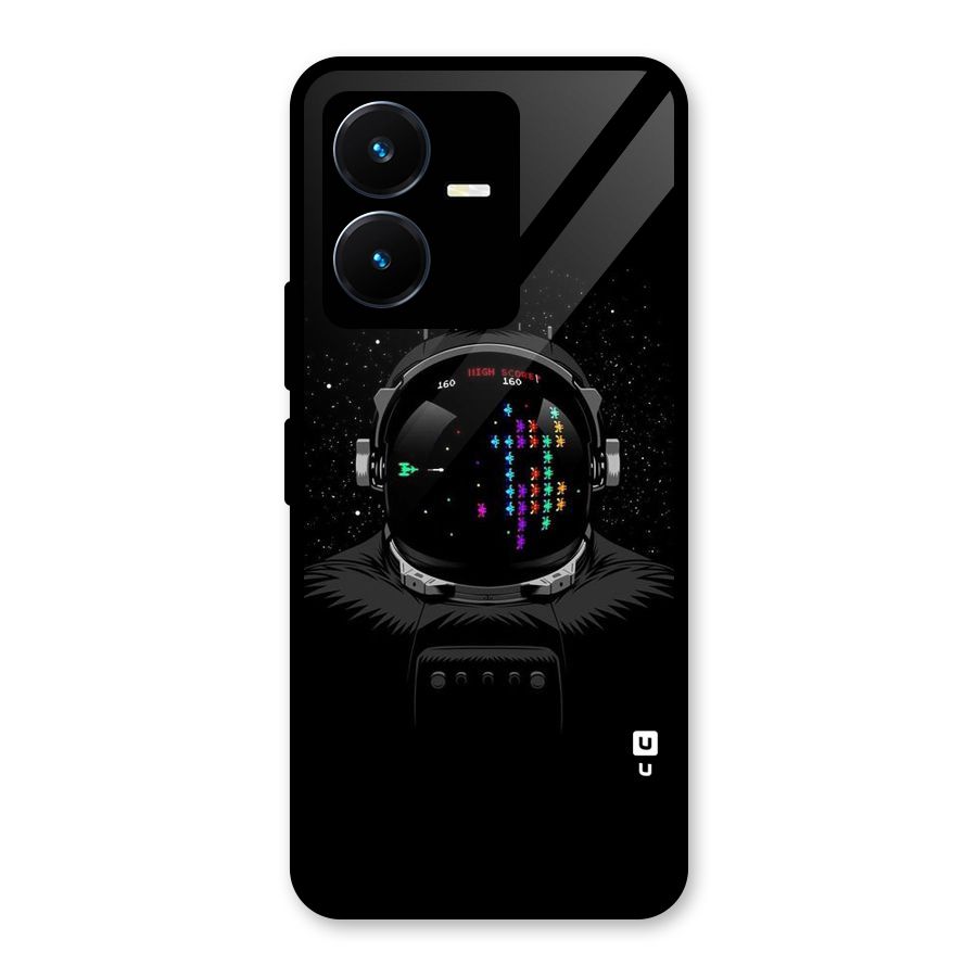 Gamer Head Glass Back Case for Vivo Y22s