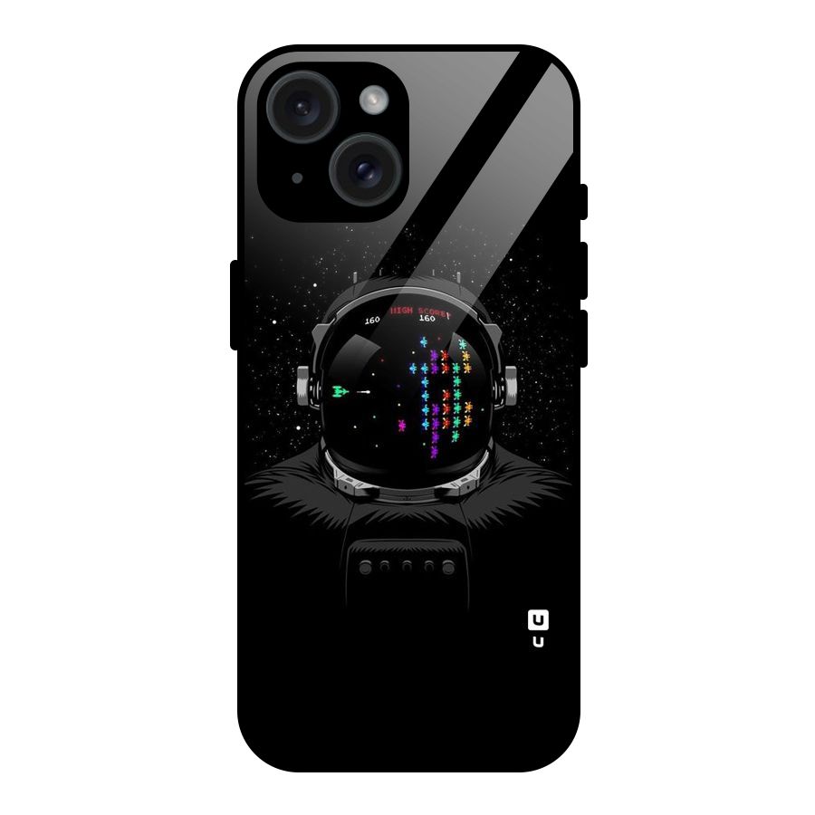 Gamer Head Glass Back Case for iPhone 15