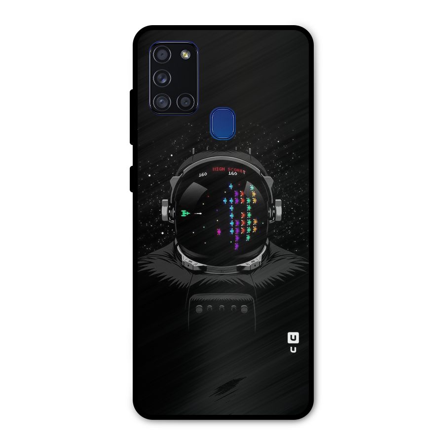 Gamer Head Metal Back Case for Galaxy A21s