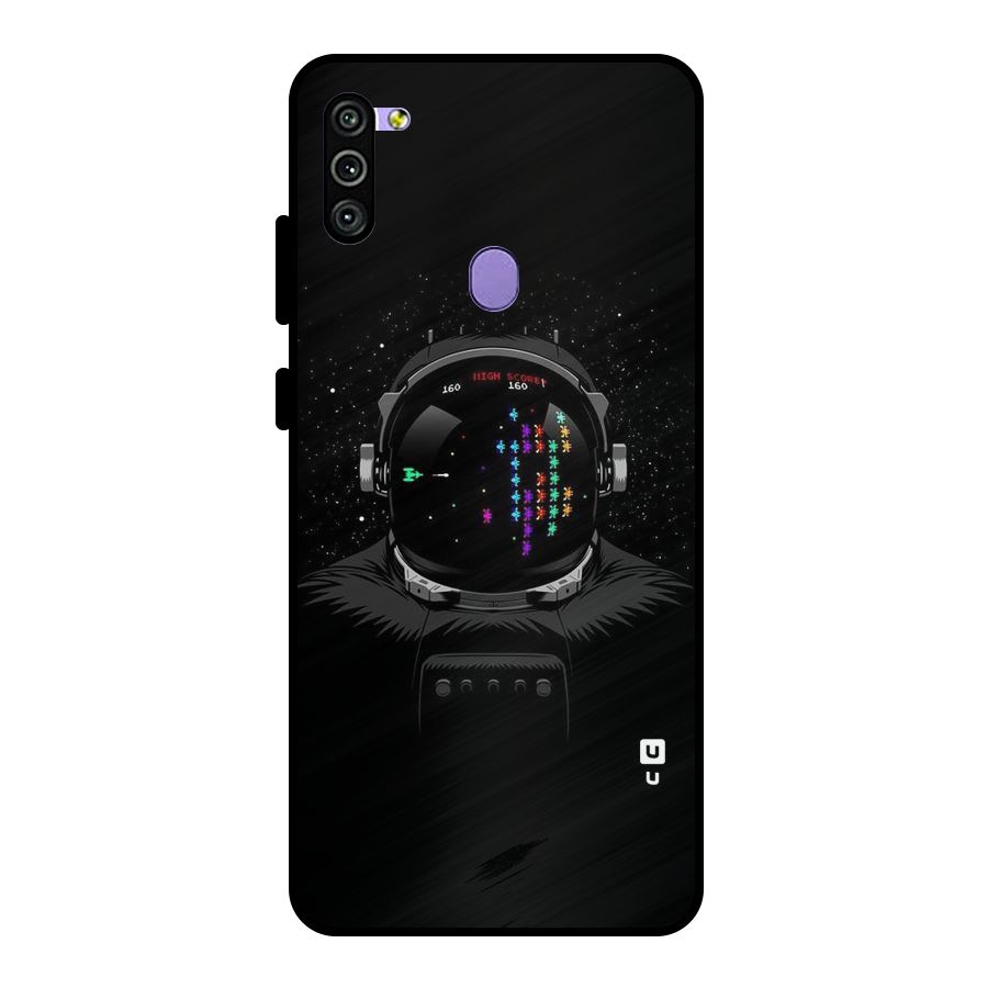 Gamer Head Metal Back Case for Galaxy M11