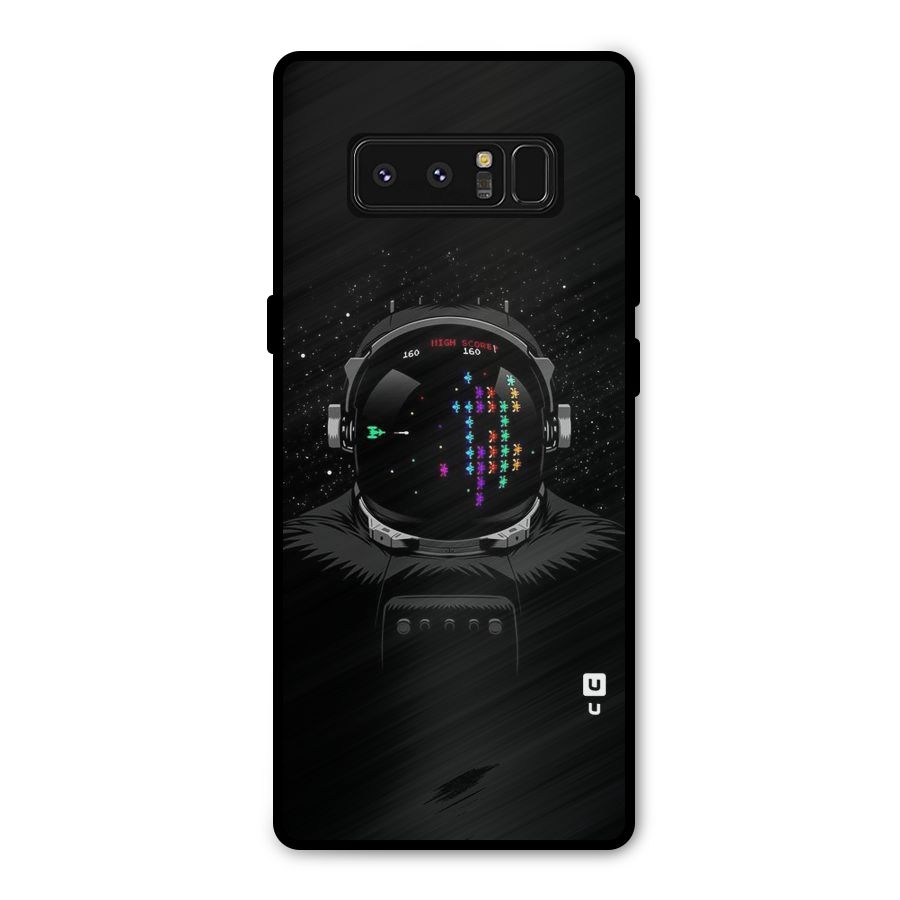 Gamer Head Metal Back Case for Galaxy Note 8