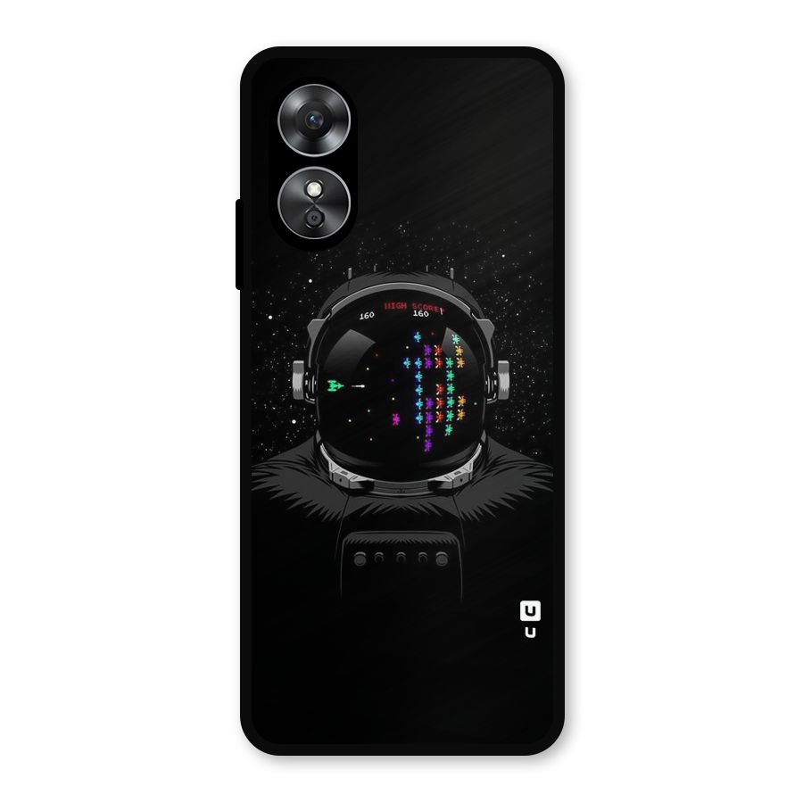 Gamer Head Metal Back Case for Oppo A17